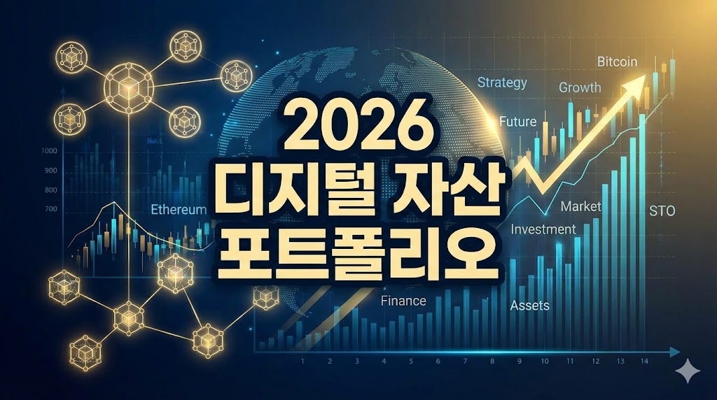 2026 디지털 자산 포트폴리오 비트코인 이더리움 STO 전망 인포그래픽