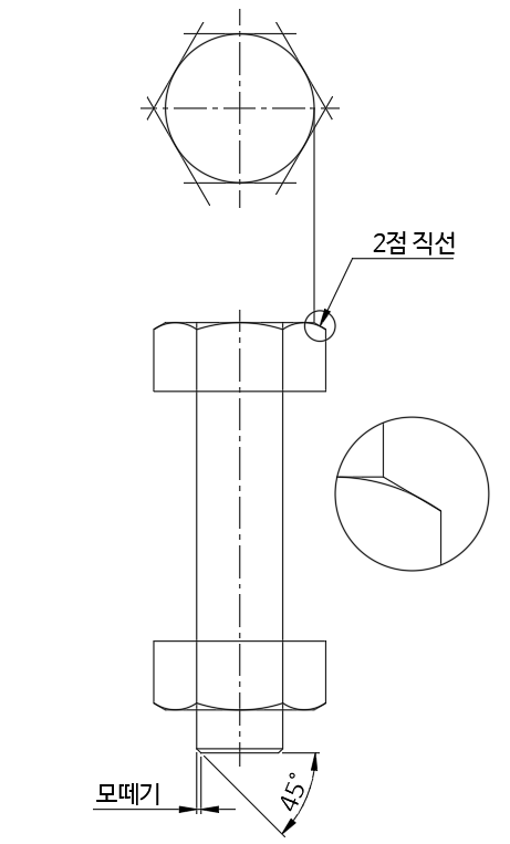 육각머리볼트-너트-그리기4