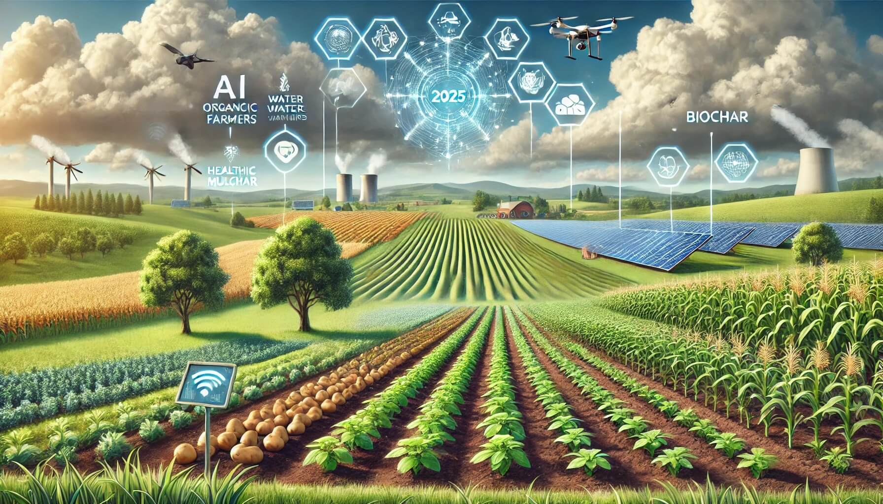 기후 변화에 대응하는 2025년 스마트 농업 환경