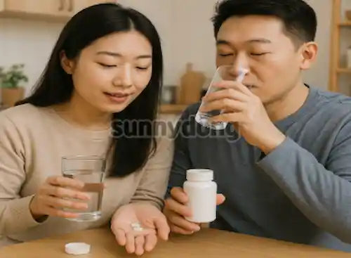글의 이해를 높이기 위한 알약 복용 이미지