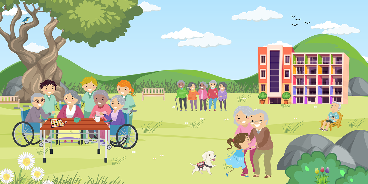 행복한 사회복지시설 이미지