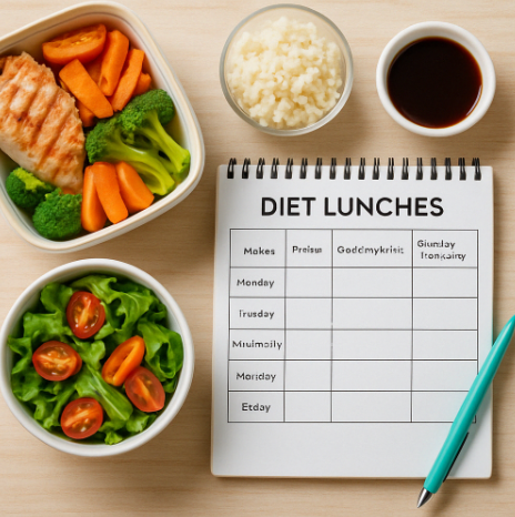 다이어트 도시락 주간 플래너 만들기