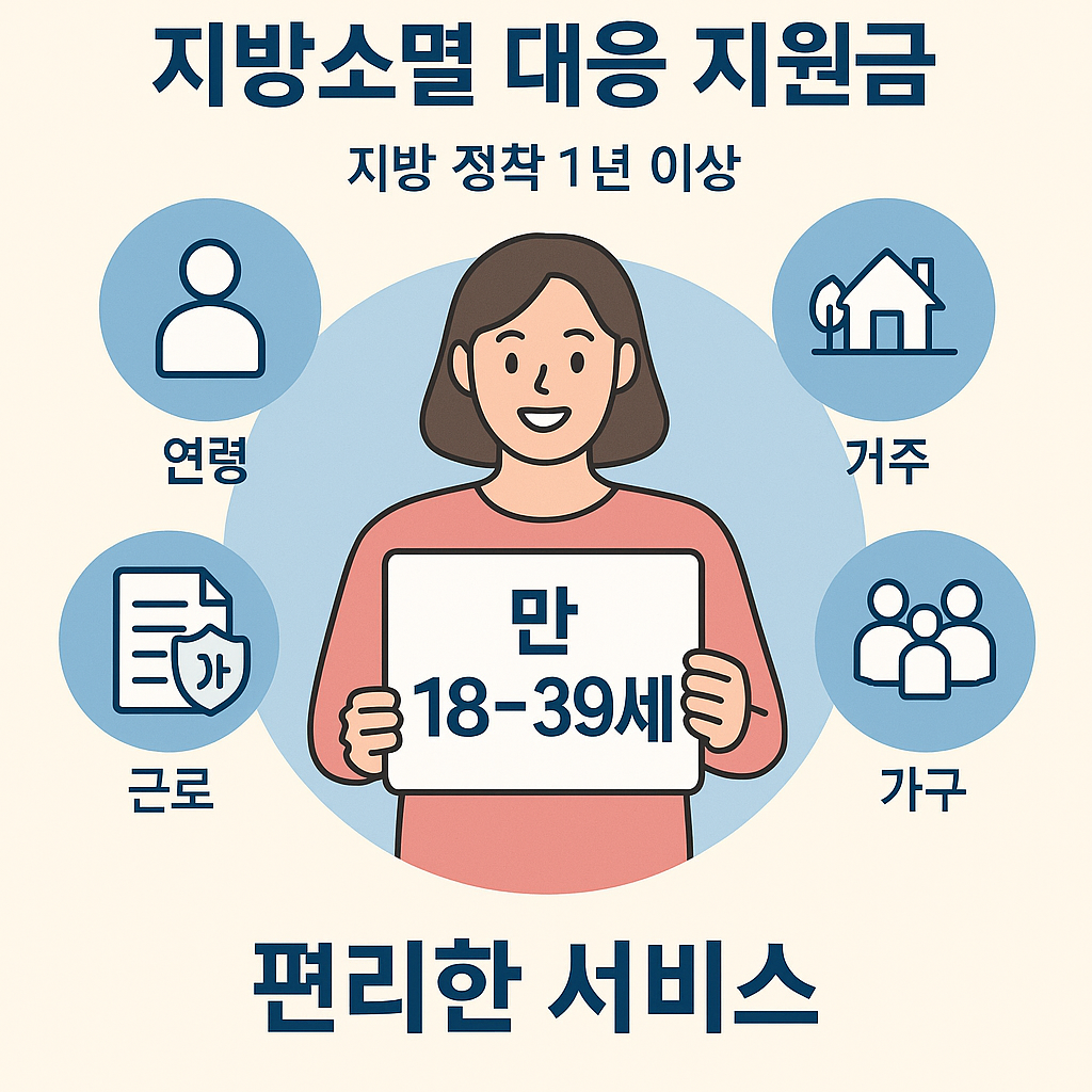 지방 소멸 대응 지원금, 받을 수 있는 조건은?