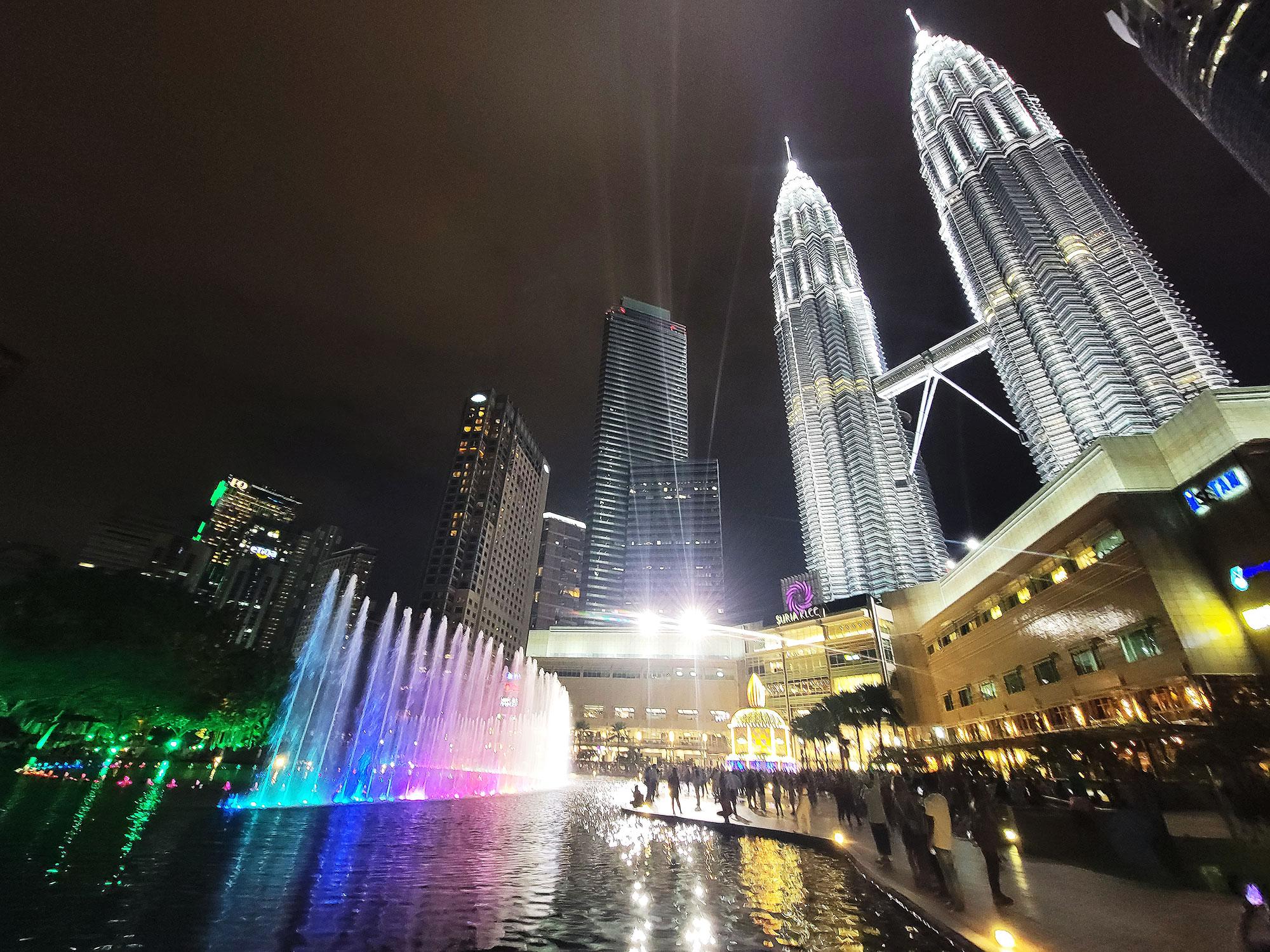 KLCC Park에서 바라본 페트로나스 트윈타워 야경