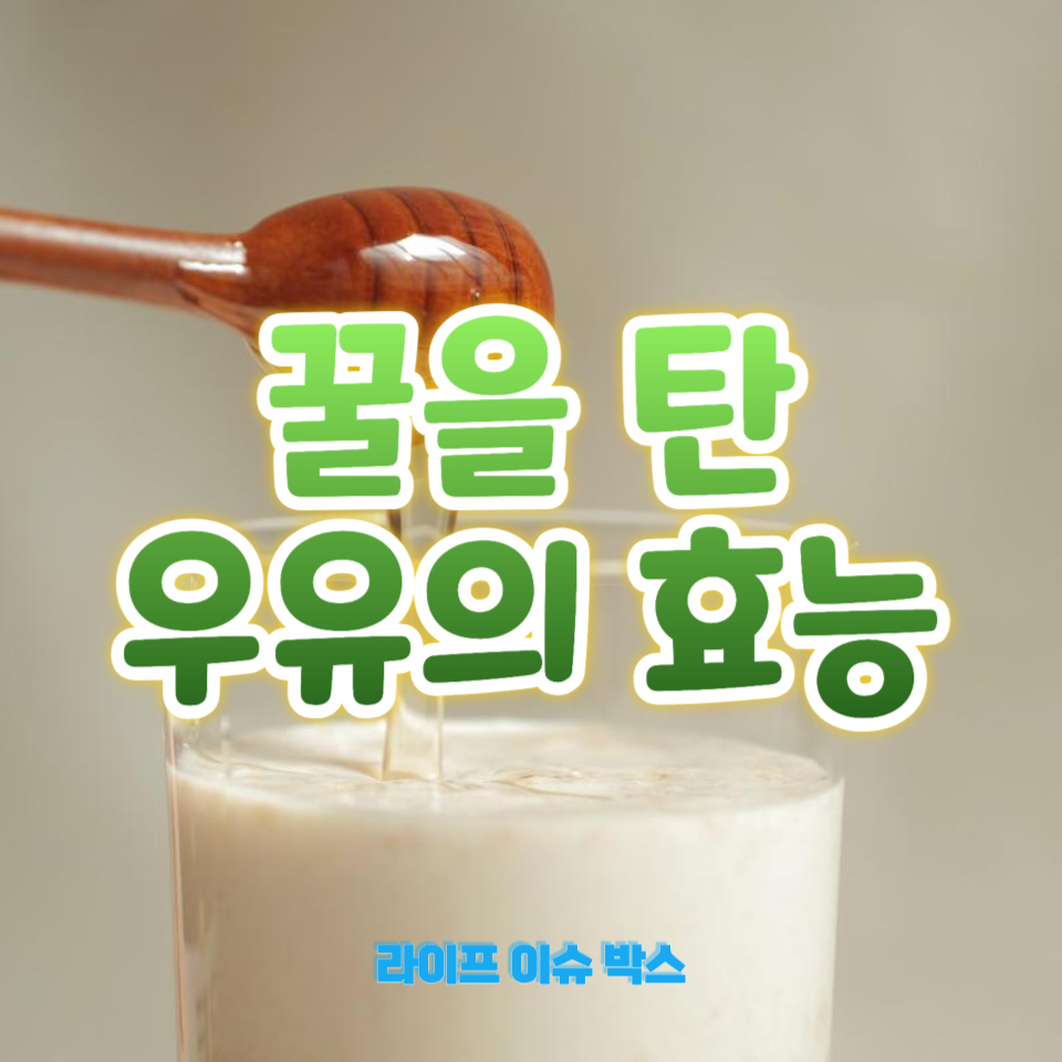 꿀을 탄 우유의 효능
