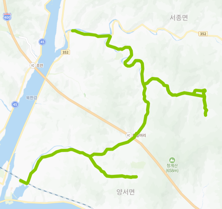 양평-88-3번-버스-노선-지도