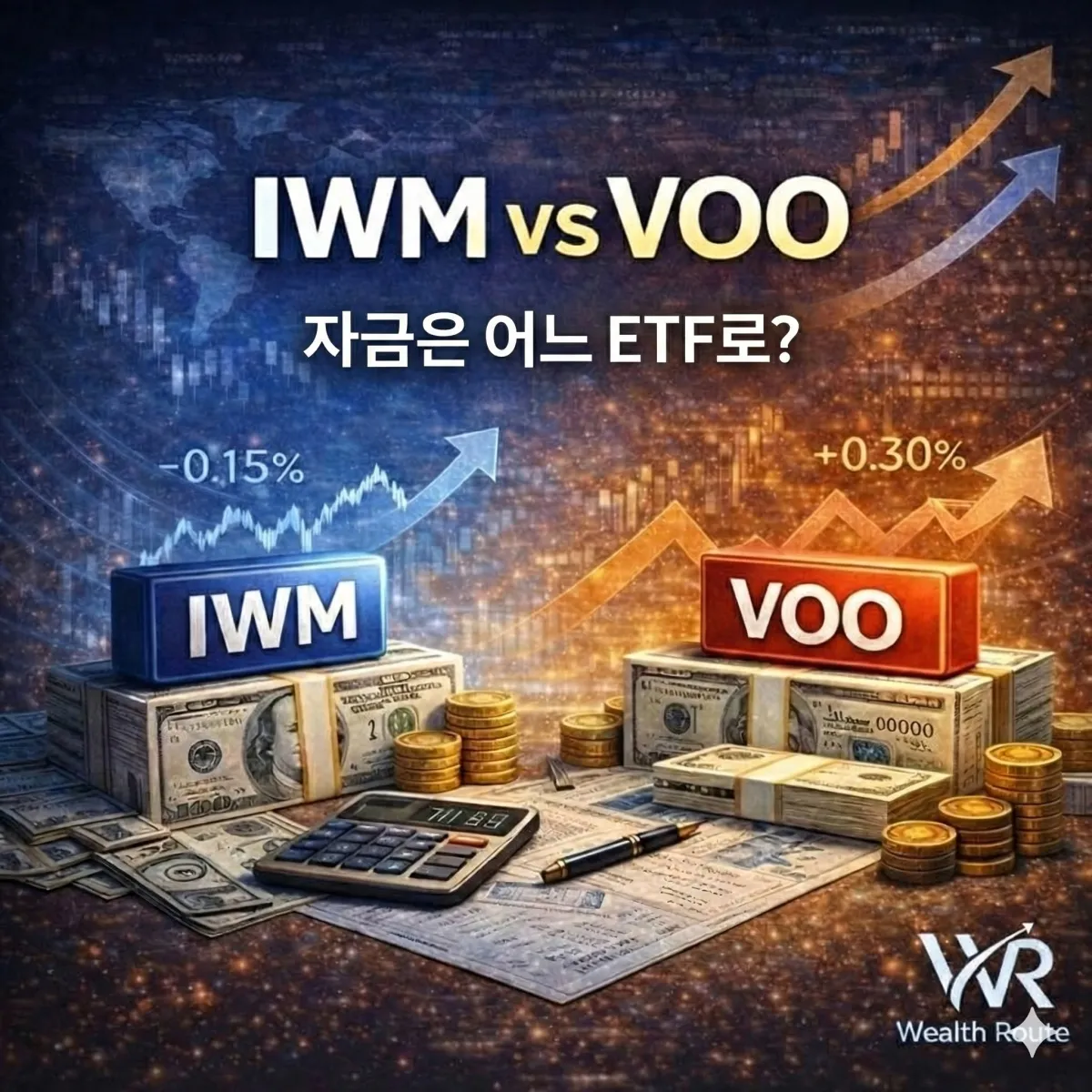 썸네일. IWM vs VOO 자금은 어느 ETF로?