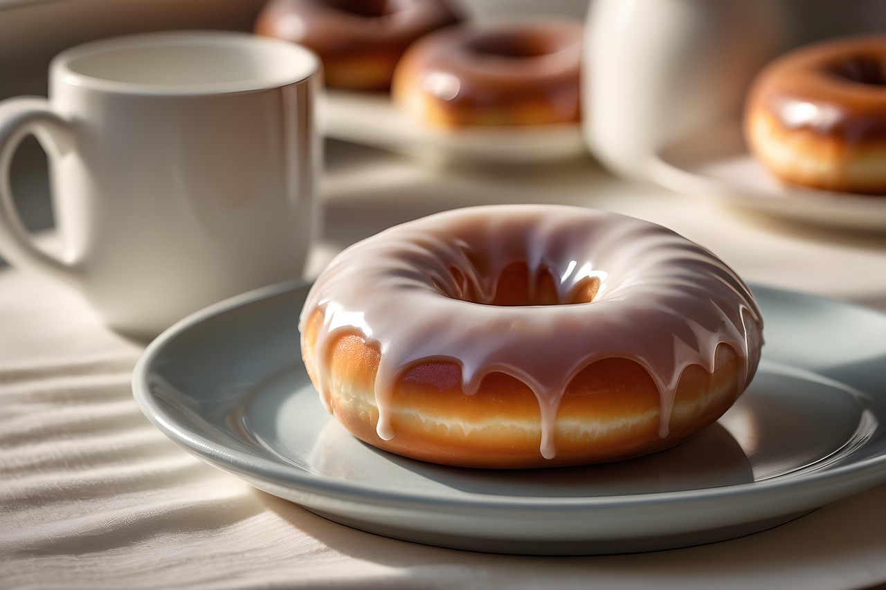 설탕이 많이 함유된 도너츠