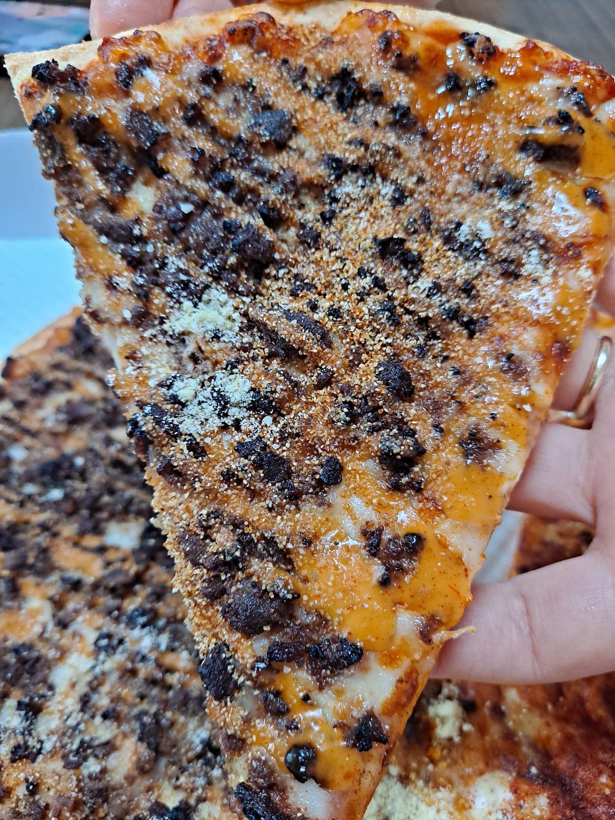 코리안맛 피자 한조각