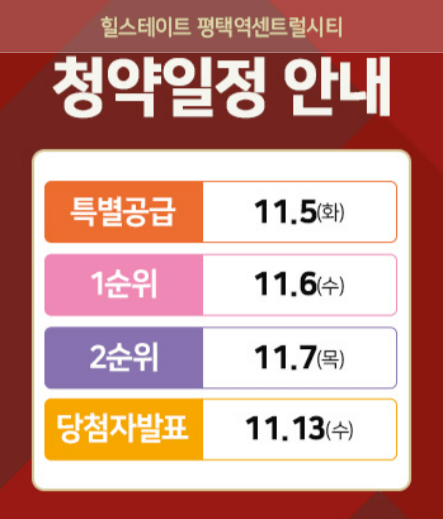 힐스테이트 평택역센트럴시티 아파트 청약 모델하우스 e견본주택