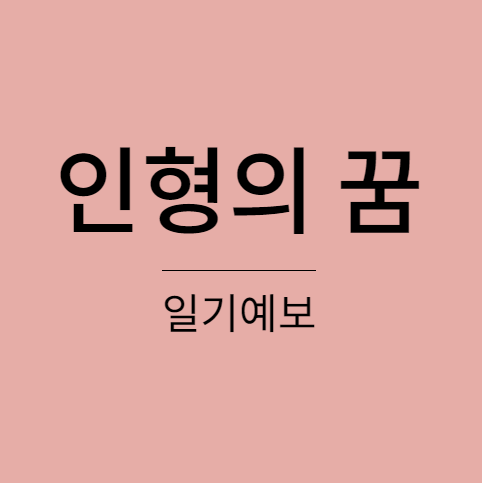 일기예보 - 인형의 꿈