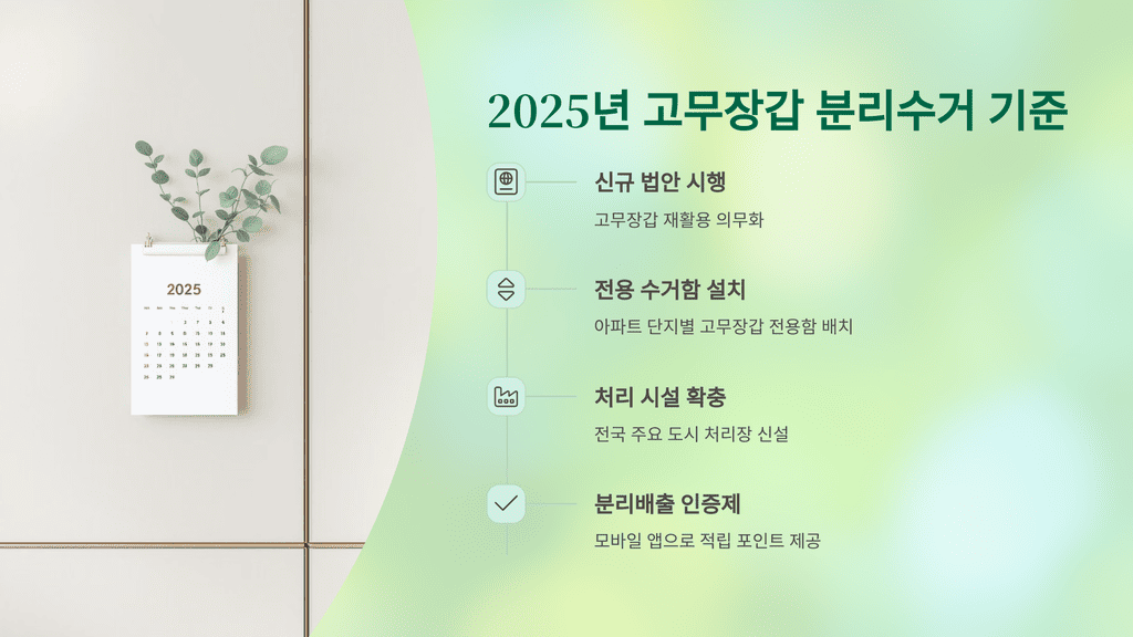 2025년 고무장갑 분리수거 기준