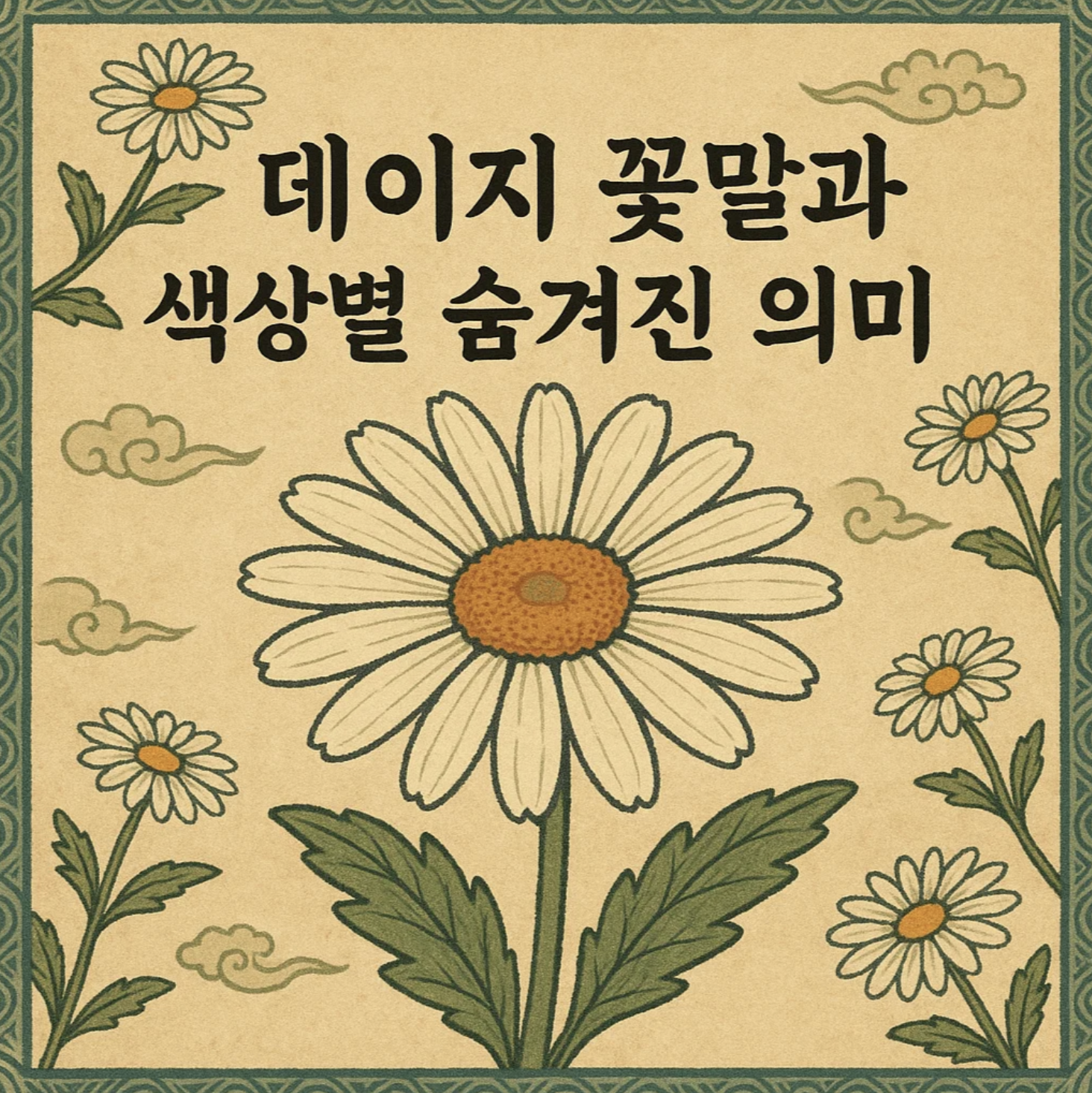 데이지 꽃말과 색상별 숨겨진 의미