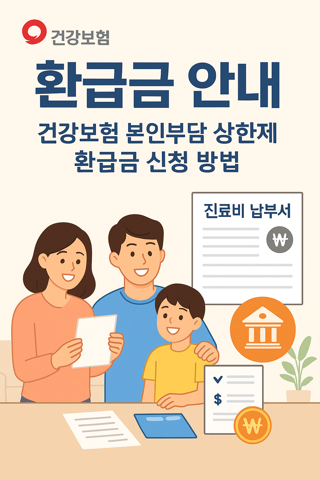2025 건강보험 환급금 신청 인포그래픽