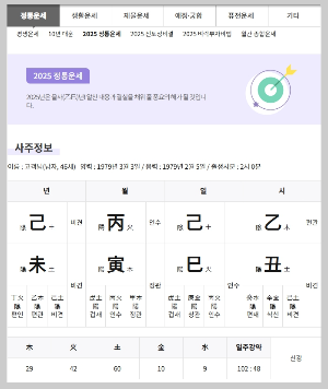 2025년 무료 신년운세