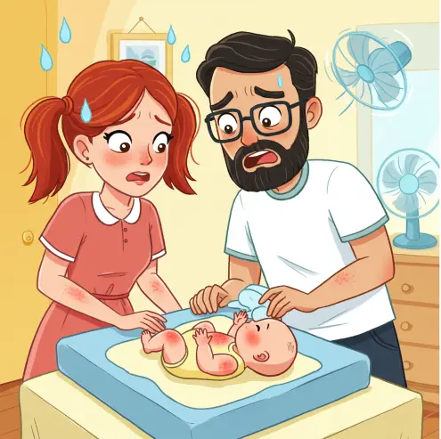 생아 땀띠 없애는 방법