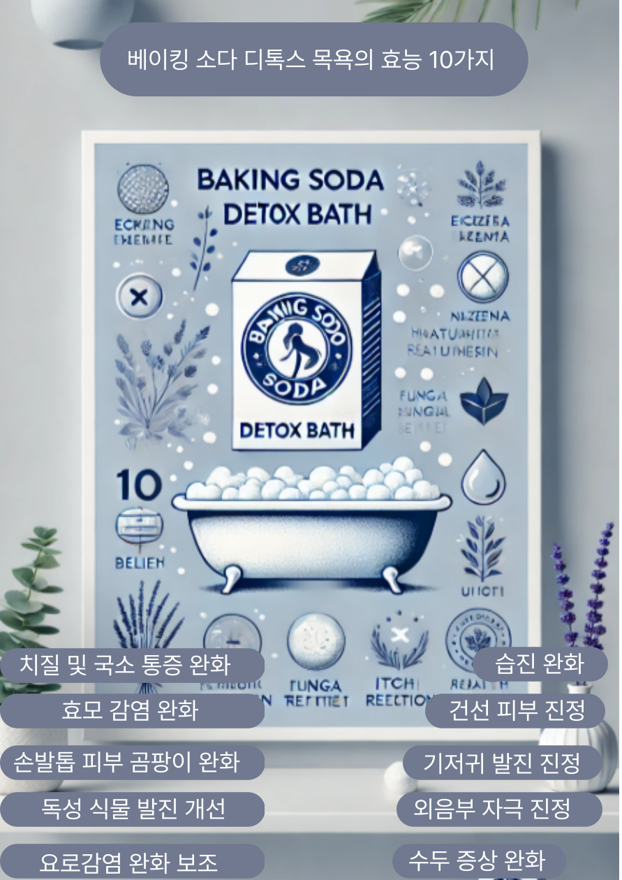 물과 건강을 동시에 잡는 천연 해독법! 🛁 베이킹 소다 디톡스 목욕의 놀라운 효능 10가지
