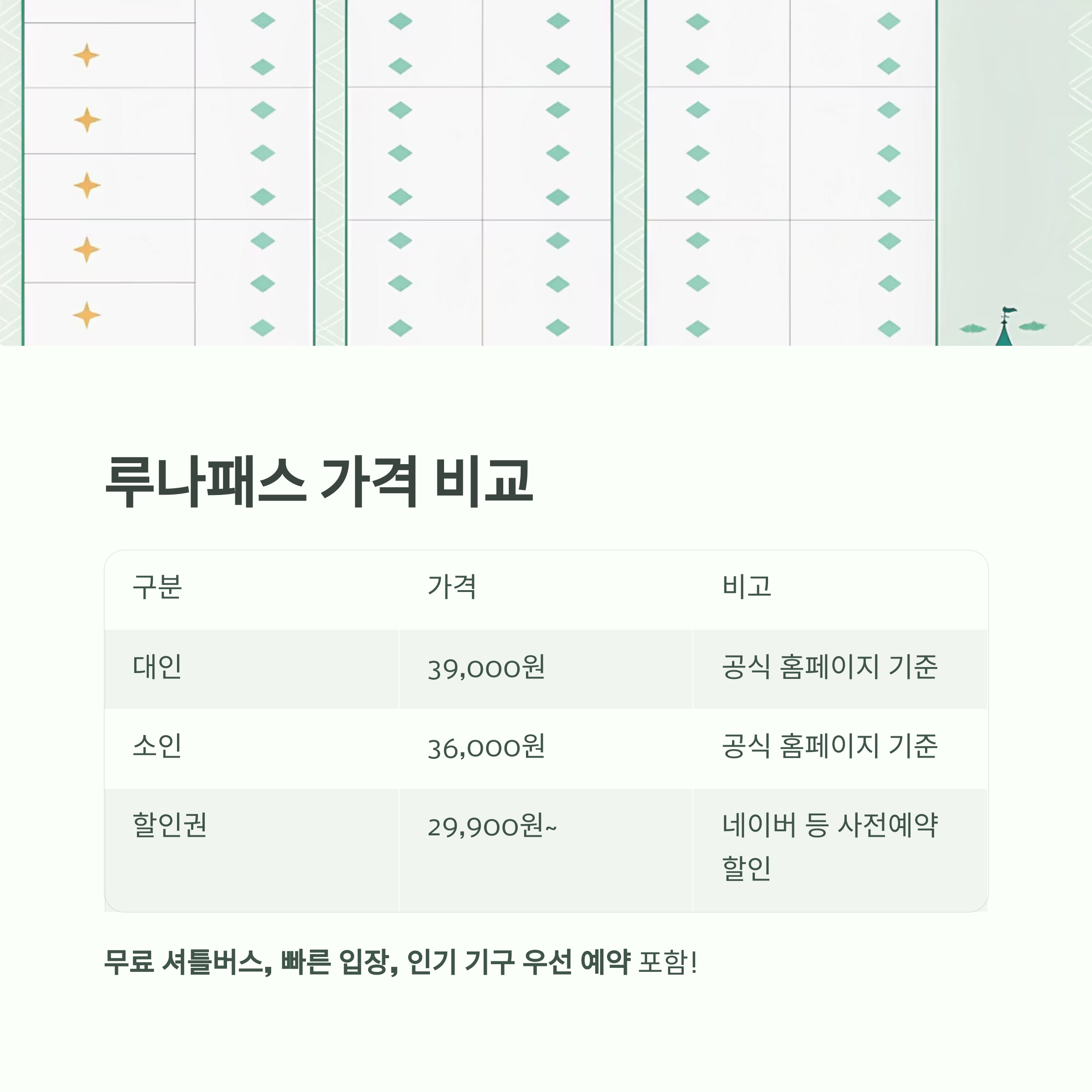 서울랜드 루나패스