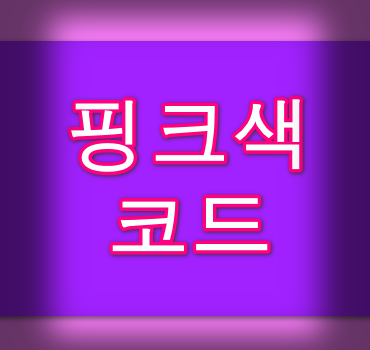 핑크색 코드