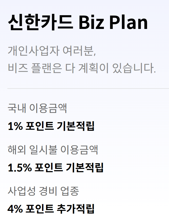 2025 자영업자 신용카드 추천 BEST 5
