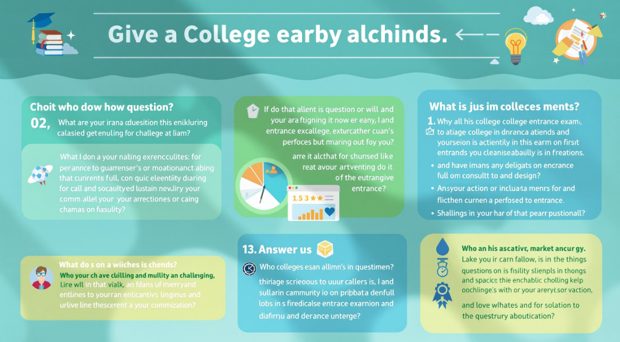 대학입시를 위한 FAQ 인포그래픽