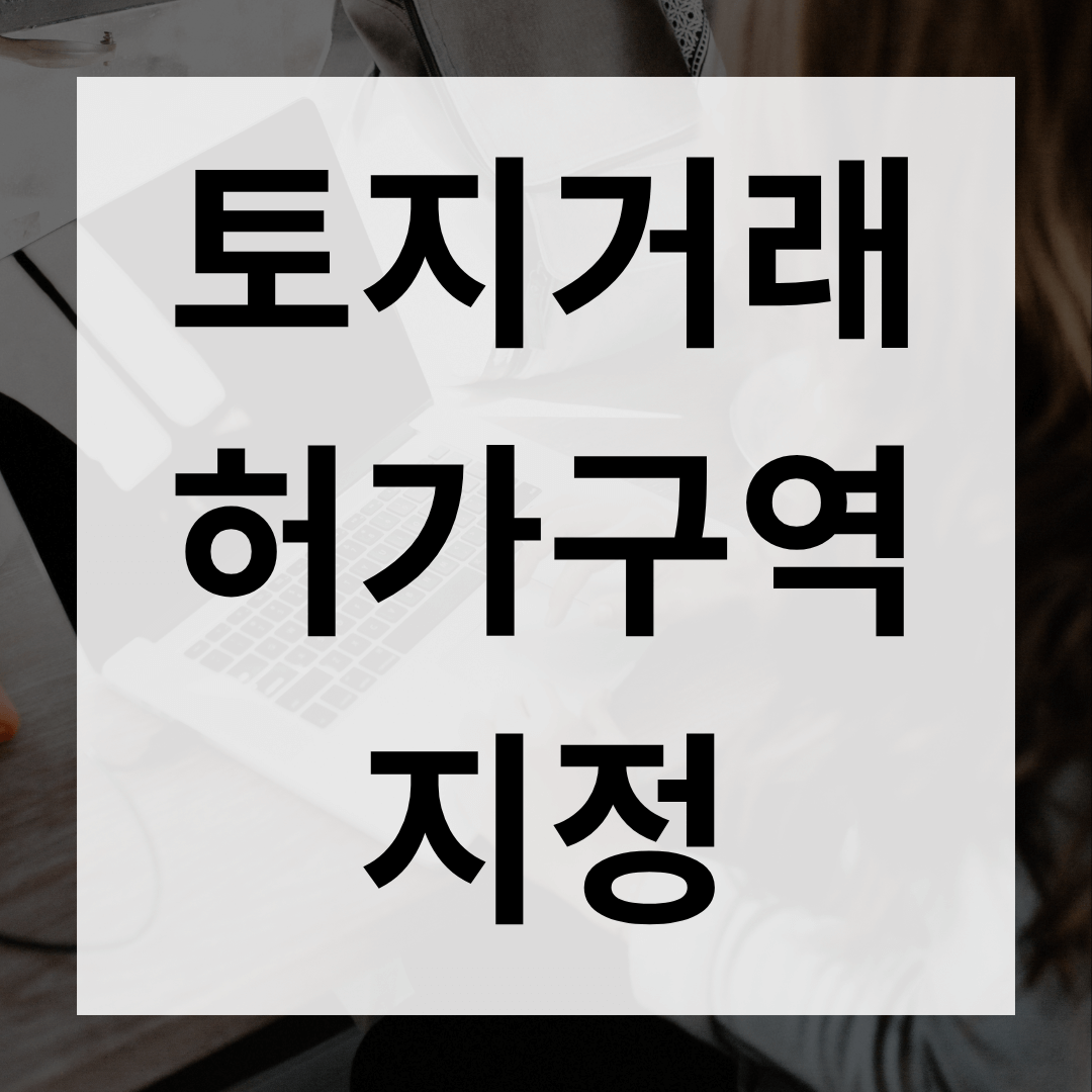 토지거래 허가구역 지정과 부동산시장 전망