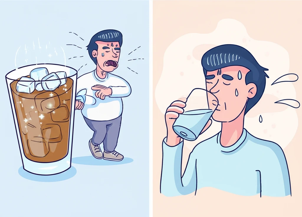 냉커피 vs 미지근한 물, 여름 건강..