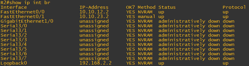R2 - 인터페이스 아이피