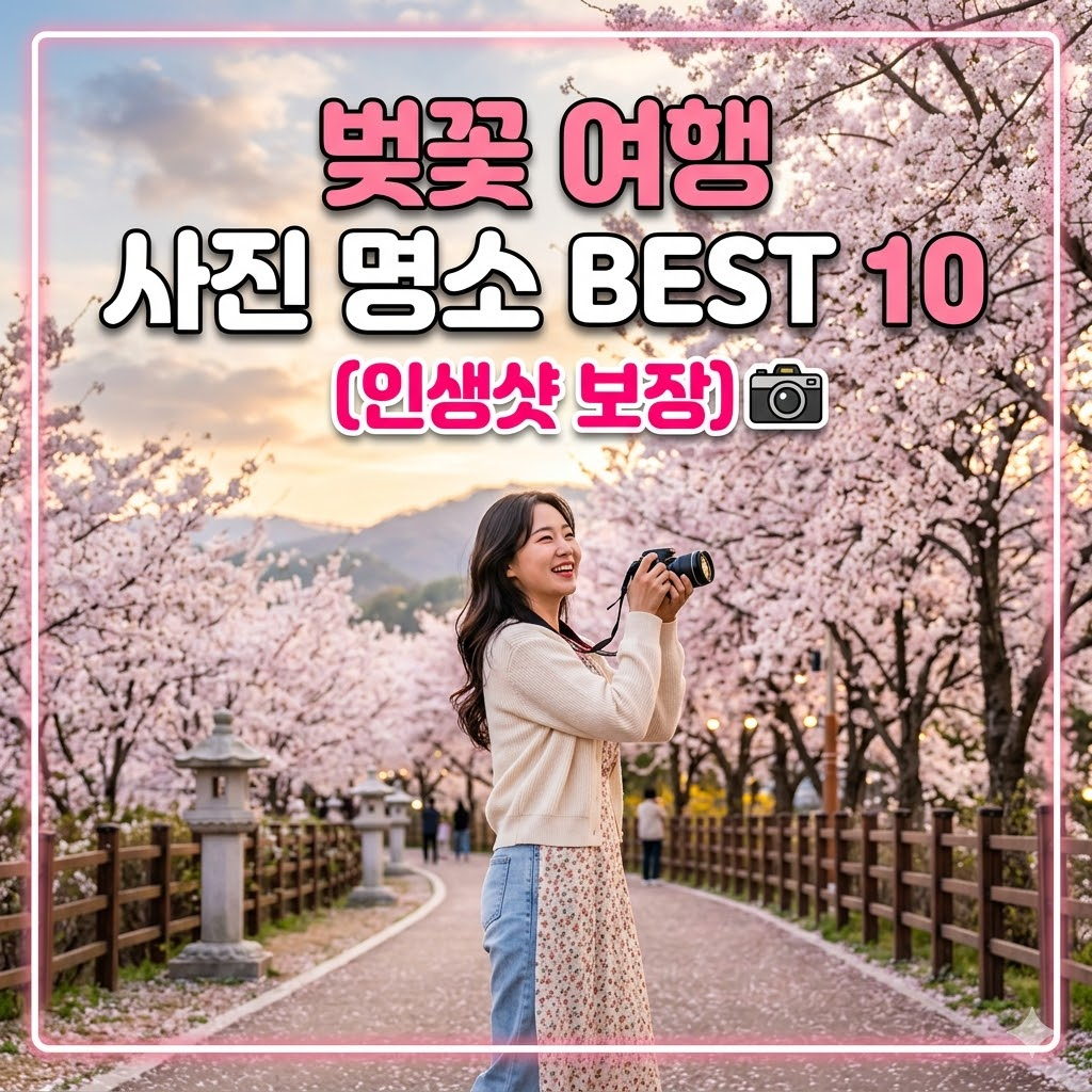 벚꽃 만개 시기 확인하러 가기
