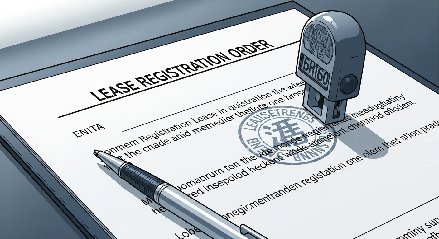 임차권등기명령 관련 법원 서류와 도장 클로즈업 이미지로, 임차인의 권리 보호를 위한 법적 절차를 상징합니다.