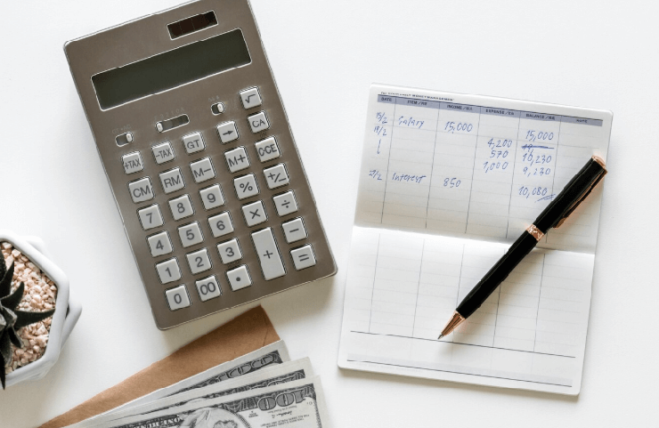 메모지와 계산기