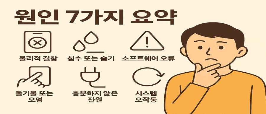 갤럭시 버튼이 안 눌리는 주요 원인 7가지