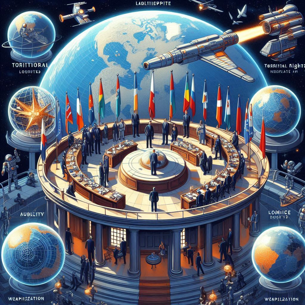 국제우주법 쟁점 정리 (영유권, 책임, 무기화)