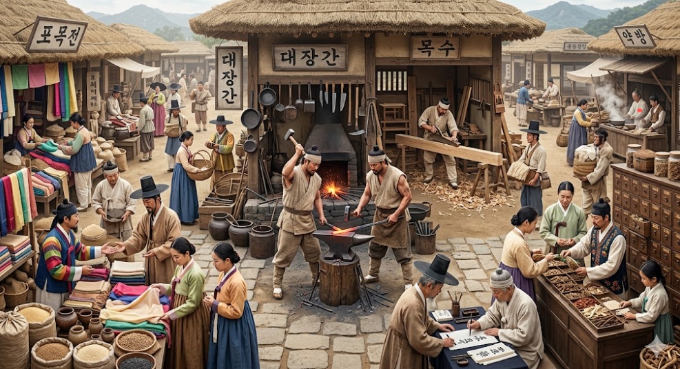 조선 시대 직업의 종류와 역할, 사람들은 어떤 일을 하며 살았을까?