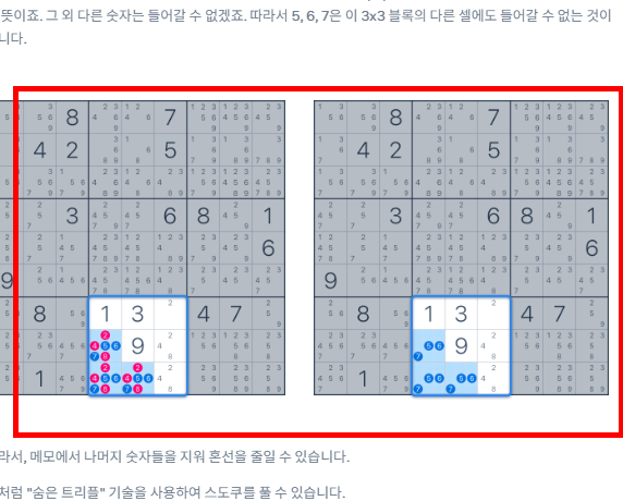 스도쿠 푸는요령 알아보기