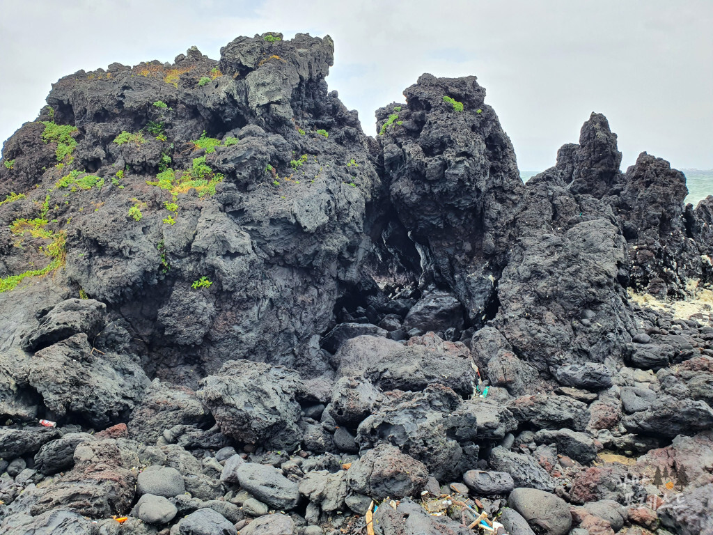 제주 고망난 바위