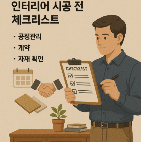 인테리어 시공 전 체크리스트