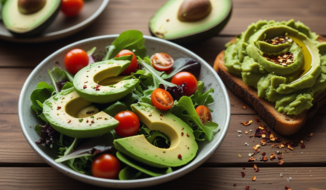 아보카도 활용 건강 레시피(샐러드, 토스트, 스무디, 치킨 랩, 수프) 관련 사진