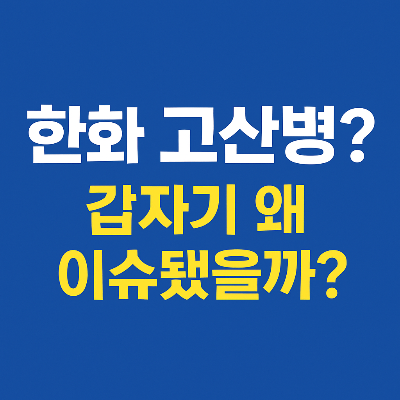 한화 고산병? 실체 없는 검색어에 사람들이 주목한 이유는?