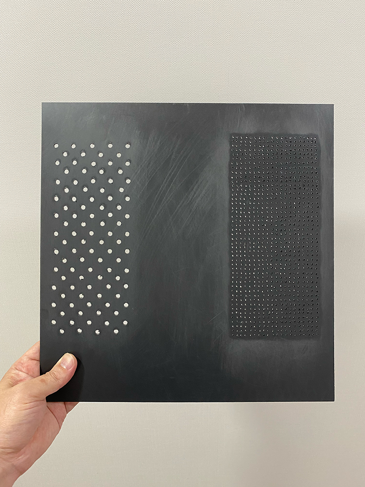 포맥스에 드릴로 입수구 출수구 만들기