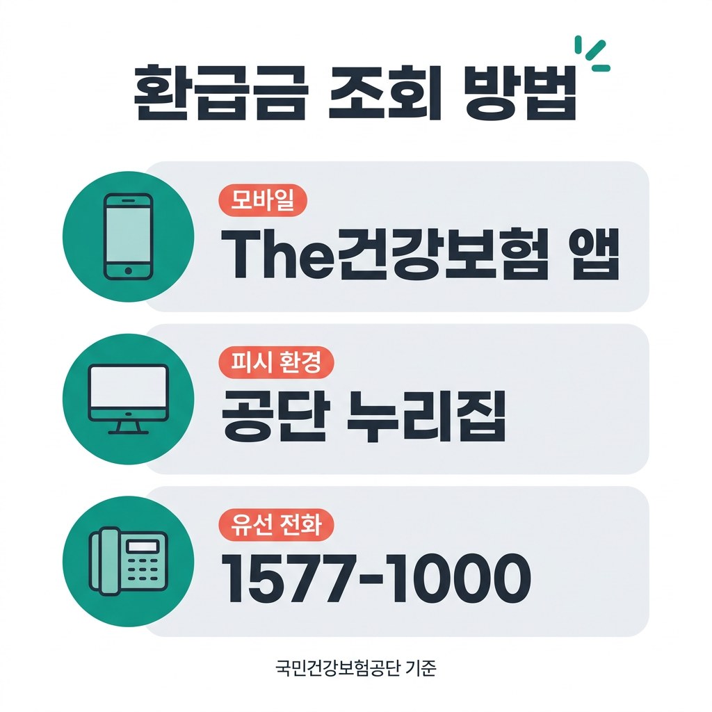 본인부담상한제 환급금 조회 방법