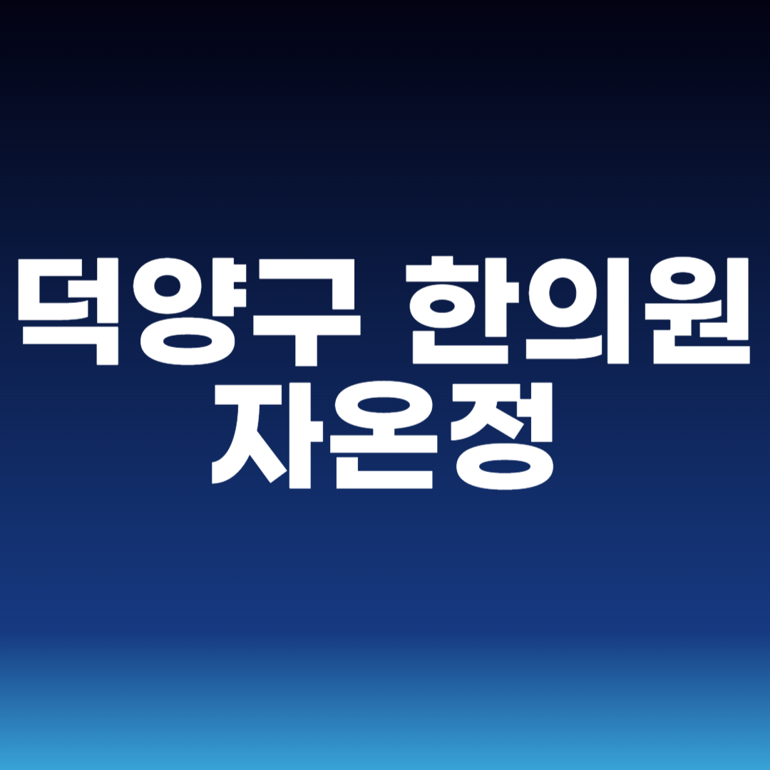 덕양구 한의원 자온정