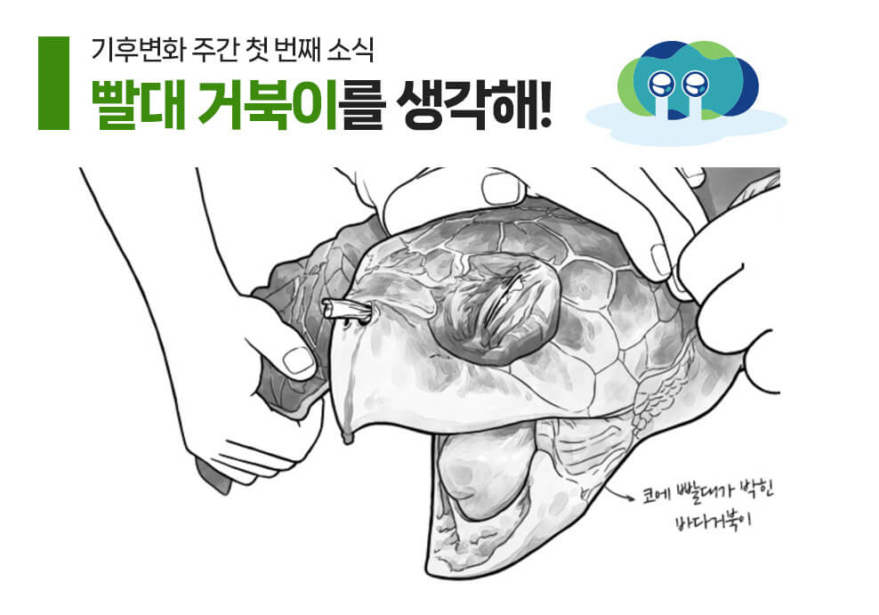 빨대-거북이를-생각해-캠페인-이미지