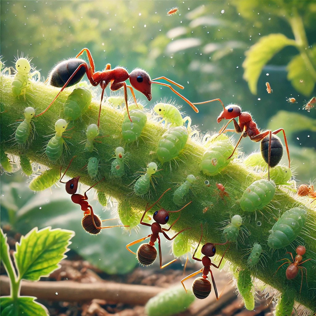 개미와 진딧물의 공생관계