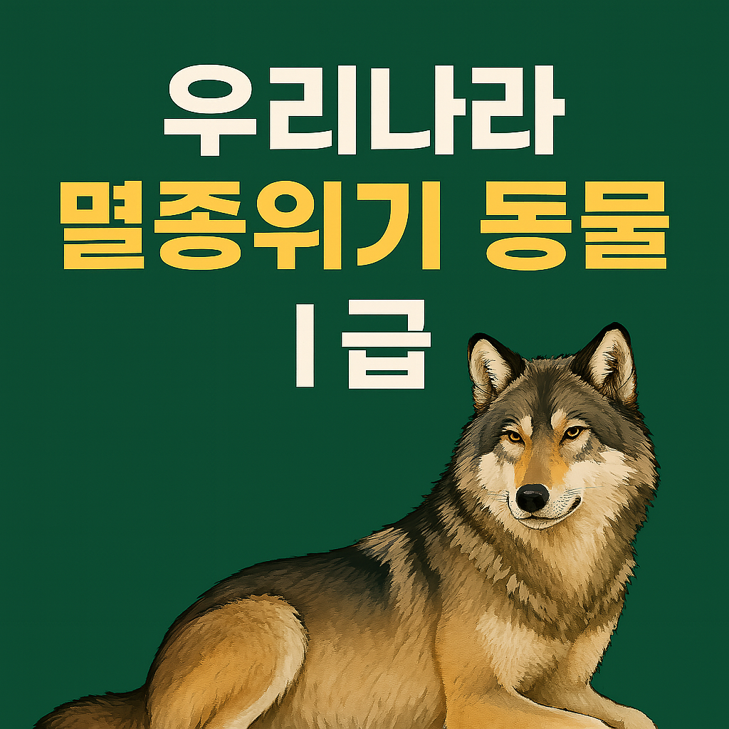 우리나라 멸종위기 동물 1급