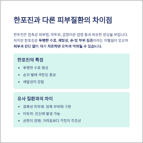 손에 물집이 자꾸 생기고 가려운 이유, 한포진 완벽 가이드