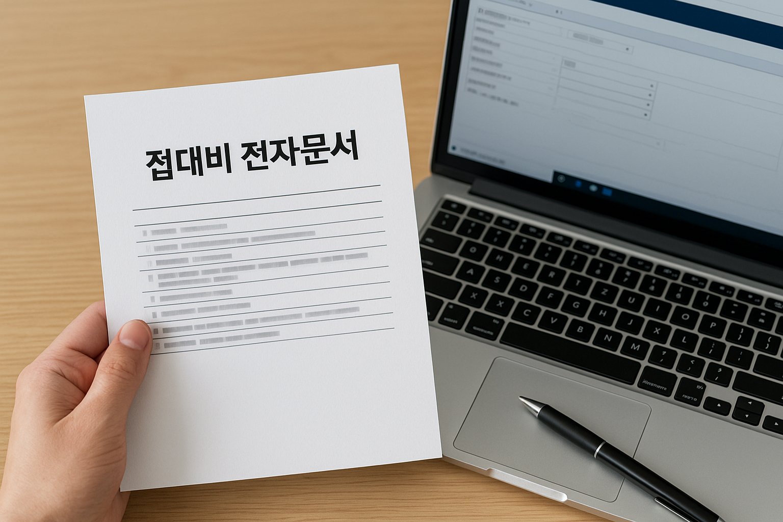 접대비 전자문서 보관 사진