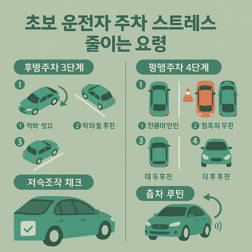 초보 운전자 주차 스트레스 줄이는 핵심 요령