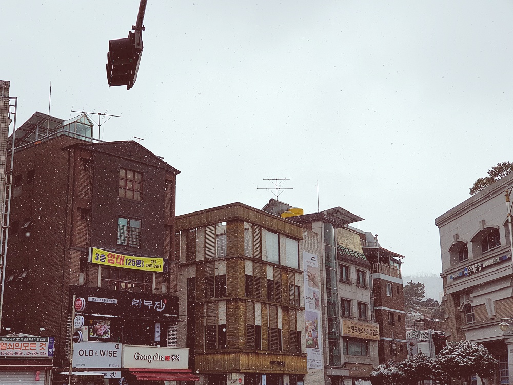 주차한 자리에서