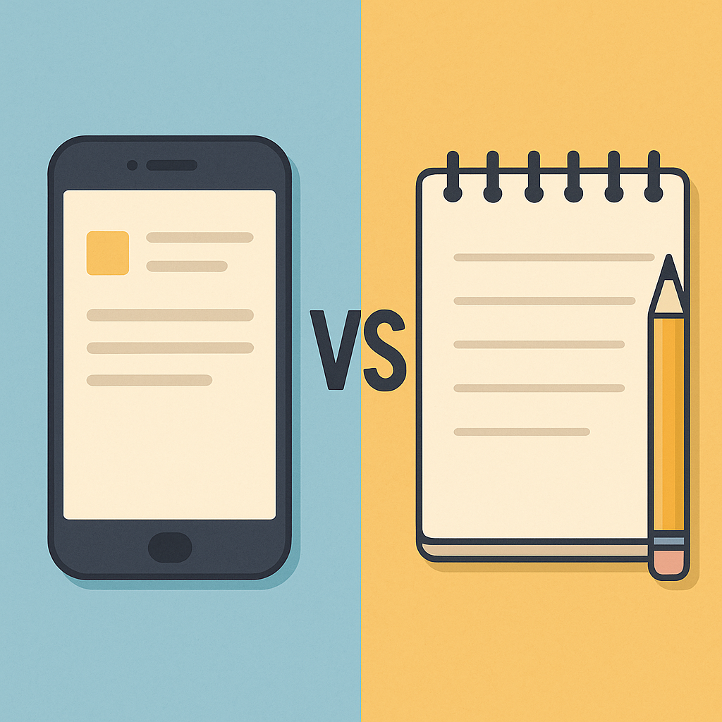 핸드폰과 메모, 경제적인 관점에서 무엇이 더 효율적일까